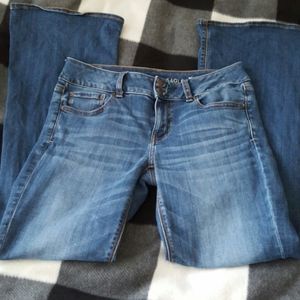 American Eagle Artist flare low rise jean